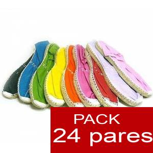 Mujer Colores Lisos - Alpargatas Boda MUJER Surtidas en colores y tallas - Caja 24 pares 